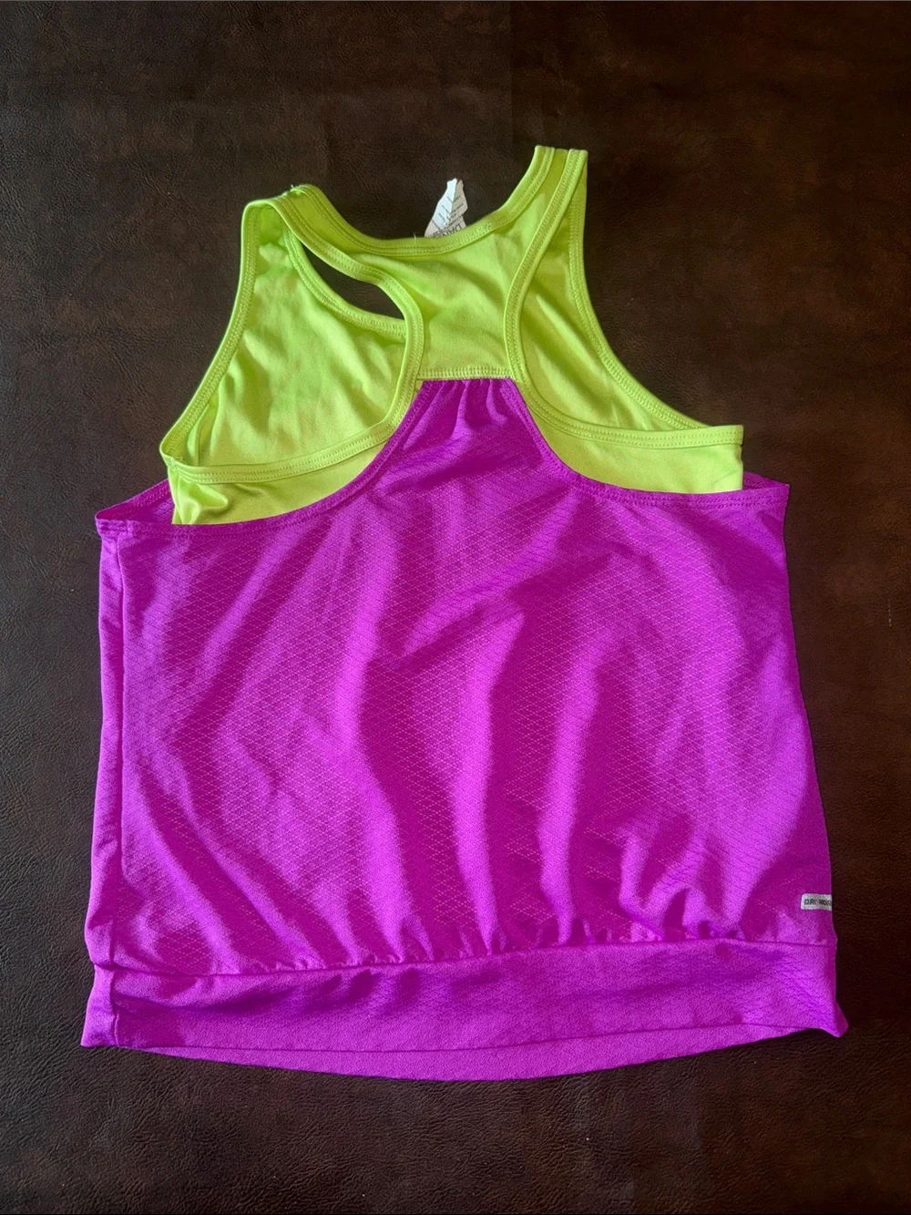 Kids Sequin Dance Skirt and Layered Tops Set - Teal, Pink, Purple